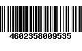 Código de Barras 4602358009535