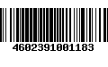 Código de Barras 4602391001183