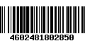 Código de Barras 4602481802850