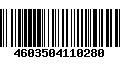 Código de Barras 4603504110280