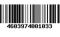 Código de Barras 4603974001033