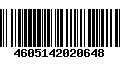 Código de Barras 4605142020648