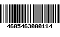 Código de Barras 4605463000114