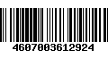 Código de Barras 4607003612924