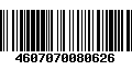 Código de Barras 4607070080626