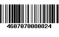 Código de Barras 4607070080824