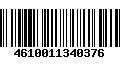 Código de Barras 4610011340376