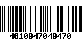 Código de Barras 4610947040470