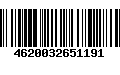 Código de Barras 4620032651191