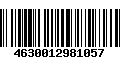 Código de Barras 4630012981057