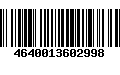 Código de Barras 4640013602998