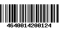 Código de Barras 4640014200124