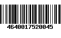 Código de Barras 4640017520045