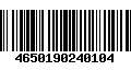 Código de Barras 4650190240104