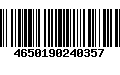 Código de Barras 4650190240357