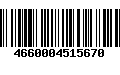 Código de Barras 4660004515670