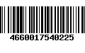 Código de Barras 4660017540225