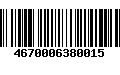 Código de Barras 4670006380015