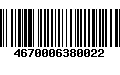 Código de Barras 4670006380022