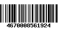 Código de Barras 4670008561924