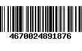 Código de Barras 4670024891876