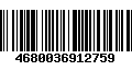 Código de Barras 4680036912759