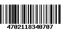 Código de Barras 4702118340707