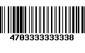 Código de Barras 4703333333338