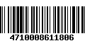 Código de Barras 4710008611806