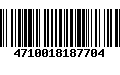 Código de Barras 4710018187704