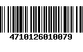 Código de Barras 4710126010079