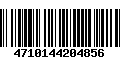 Código de Barras 4710144204856