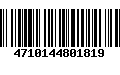 Código de Barras 4710144801819