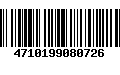 Código de Barras 4710199080726