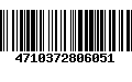 Código de Barras 4710372806051