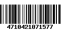 Código de Barras 4710421071577