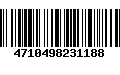 Código de Barras 4710498231188