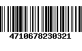 Código de Barras 4710678230321