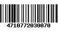 Código de Barras 4710772030070