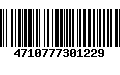 Código de Barras 4710777301229