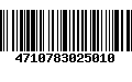 Código de Barras 4710783025010