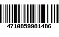 Código de Barras 4710859981486