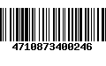 Código de Barras 4710873400246