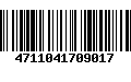 Código de Barras 4711041709017