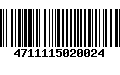 Código de Barras 4711115020024