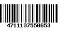 Código de Barras 4711137550653