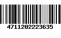 Código de Barras 4711202223635