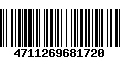 Código de Barras 4711269681720