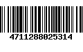 Código de Barras 4711288025314