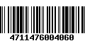 Código de Barras 4711476004060